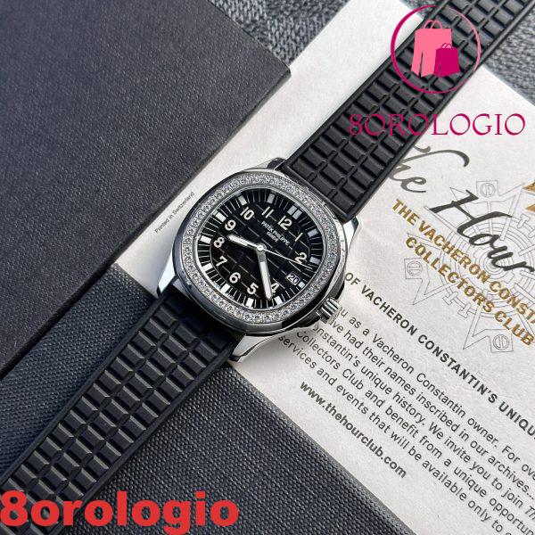 Patek Philippe Aquanaut 5067A Replica Quadrante Nero Swiss Quartz PPF 35,6 mm Orologio - immagine 4
