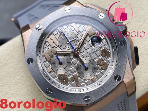 Audemars Piguet Royal Oak Offshore Chronograph Lebron James 26210OI Oro Rosa 1:1 Migliore Replica TKF 44mm Orologio - immagine 6