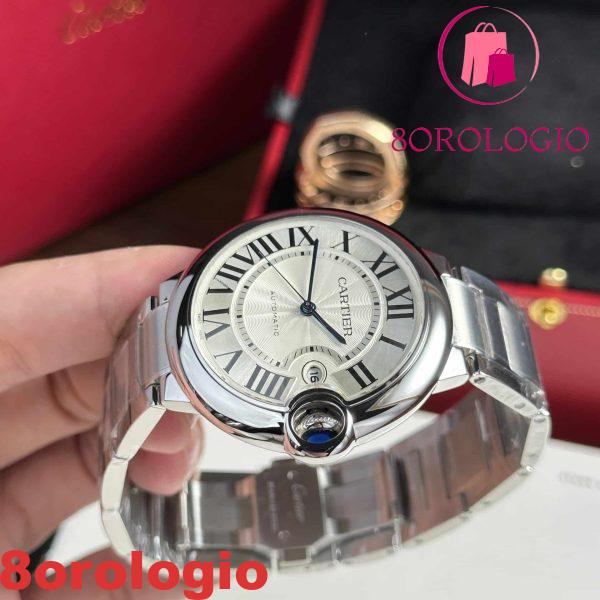 Cartier Ballon Bleu W69012Z4 Quadrante Bianco Replica Migliore 42mm Orologio - immagine 5
