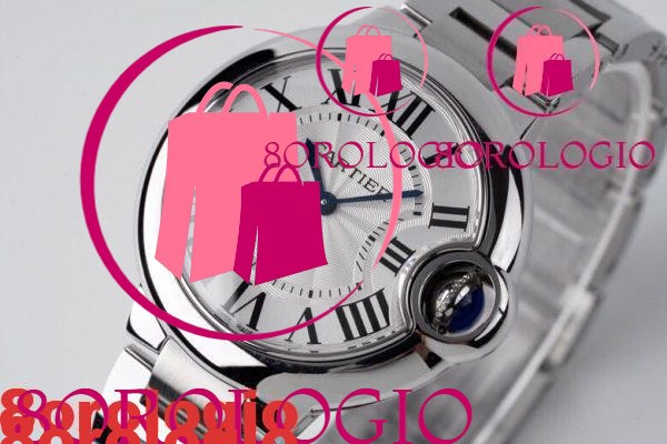 Cartier Ballon Bleu W6920084 Quadrante Bianco Bracciale Migliore Replica AF 33mm Orologio - immagine 4