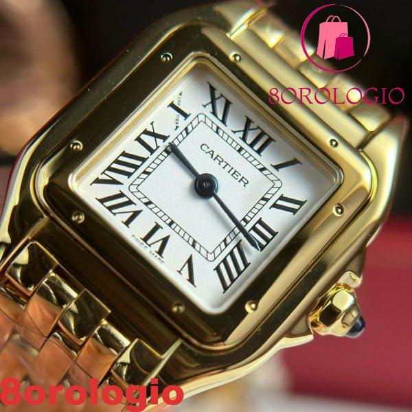 Cartier Panthère WGPN0047 Ladies Small Model Replica in Oro Giallo BVF 23mm X 30mm Orologio - immagine 5