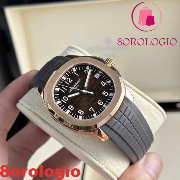 Replica di Alta Qualità Patek Philippe Aquanaut 5167R-001 Oro Rosa Quadrante Marrone 3K Factory 40.8mm Orologio - immagine 6