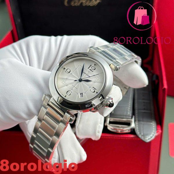 Cartier Pasha De Cartier WSPA0009 Acciaio Quadrante Bianco Replica BVF 41mm Orologio - immagine 7