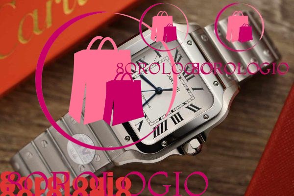 Cartier Santos Modello Grande Quadrante Bianco Migliore Replica BVF 39.8mm Orologio - immagine 4