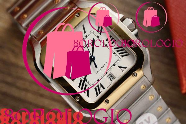 Cartier Santos Due Toni Oro Giallo Quadrante Bianco Modello Grande Best Replica BVF 39.8mm Orologio - immagine 4