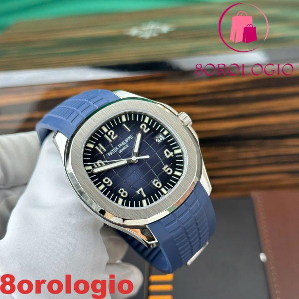 Patek Philippe Aquanaut 5168G-010 Quadrante Blu Modificato Opzione Completa Super Clone Best Replica 42.2mm Orologio - immagine 9