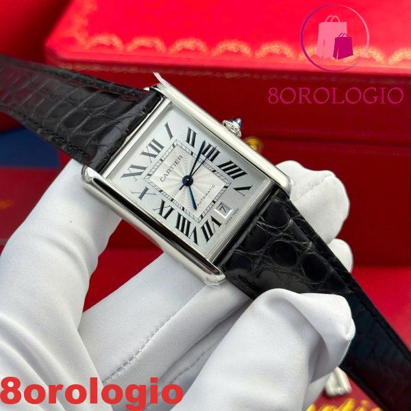 Cartier Tank Must WSTA0040 Extra Large Quadrante Argento Migliore Replica AF 31mm X 41mm Orologio - immagine 4
