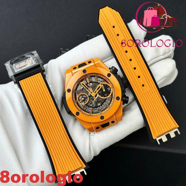 Hublot Big Bang Unico Orange Ceramic Chronograph Migliore Replica BBF 42mm Orologio - immagine 5