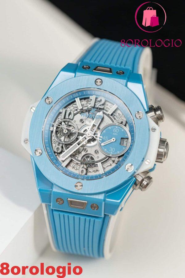 Hublot Big Bang Unico Sky Blue Ceramic Migliore Replica BBF 42mm Orologio - immagine 7