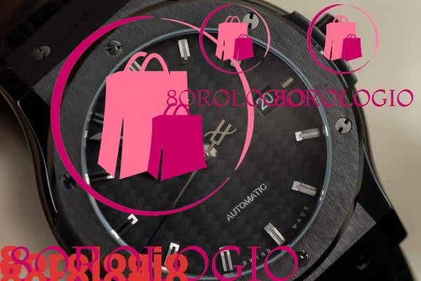 Hublot Classic Fusion Black Magic Quadrante in Carbonio Movimento Svizzero Replica di Alta Qualità 42mm Orologio - immagine 5