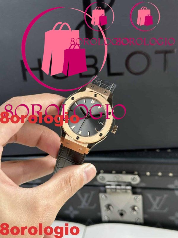 Hublot Classic Fusion King Gold Grey Dial Migliore Replica JJF 38mm Orologio - immagine 4