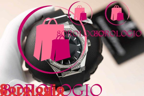 Hublot Classic Fusion Orlinski Titanium Replica Pavé Quadrante Nero Personalizzato Diamanti Coltivati in Laboratorio APS 40mm Orologio - immagine 4