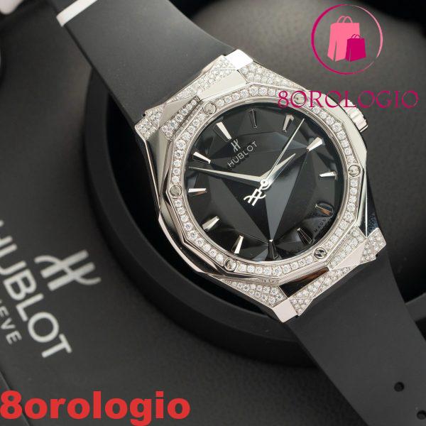 Hublot Classic Fusion Orlinski Titanium Black Alternative Pavé Custom Moissanite Replica 1:1 40mm Orologio - immagine 6