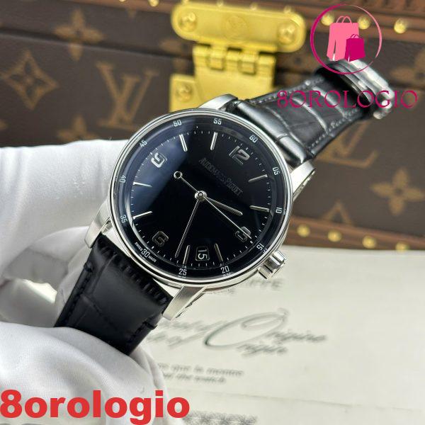 Audemars Piguet Code 11.59 15210BC Quadrante Nero Cinturino in Pelle 1:1 Migliore Replica APSF 41mm Orologio - immagine 6