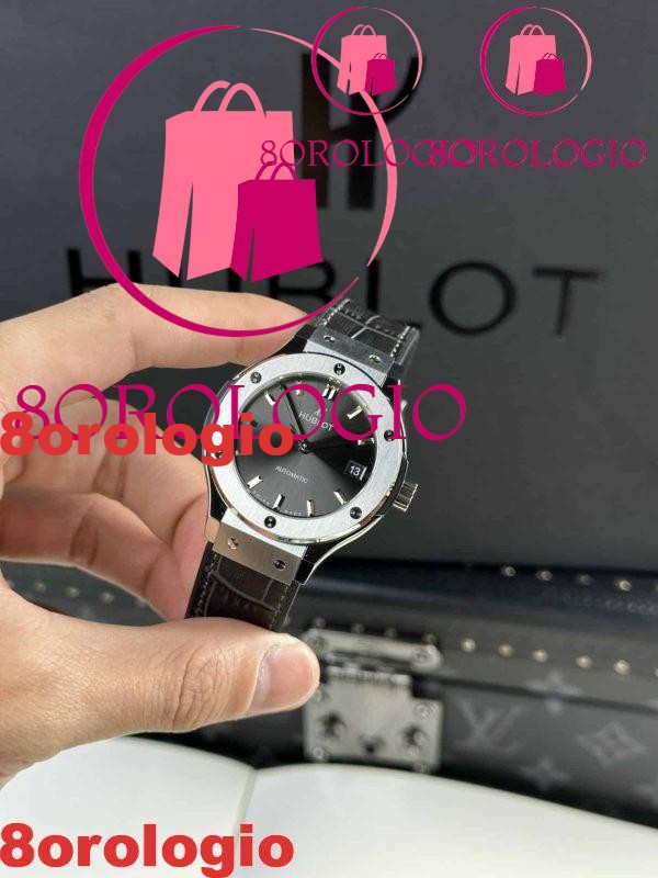 Hublot Classic Fusion Titanium Quadrante Grigio Replica Super Clone JJF 38mm Orologio - immagine 4