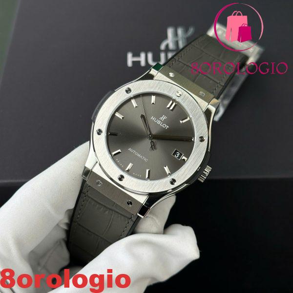 Hublot Classic Fusion Titanium Uomo Quadrante Grigio Replica WWF Factory Migliore 45mm Orologio - immagine 4