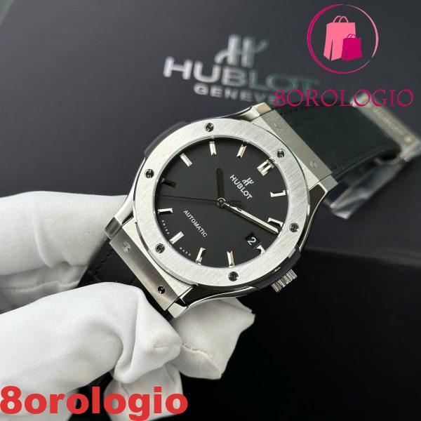 Hublot Classic Fusion Titanium Orologio da Uomo Quadrante Nero WWF Factory Miglior Replica 45mm Orologio - immagine 4