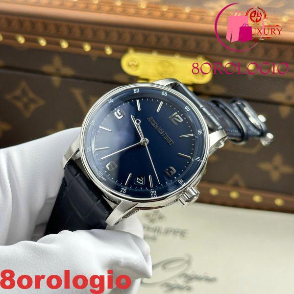 Audemars Piguet Code 11.59 Automatic 15210BC Quadrante Blu Cinturino in Pelle 1:1 Miglior Replica APSF 41mm Orologio - immagine 8