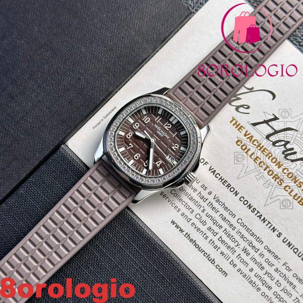 Patek Philippe Aquanaut 5067A-023 Quadrante Marrone Quarzo Replica 1:1 PPF 35.6mm Orologio - immagine 5