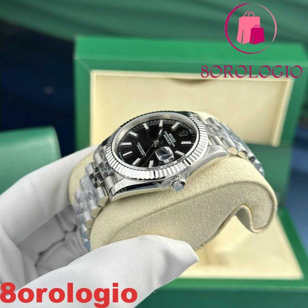 Rolex Datejust 126334 Quadrante Nero Luminoso Bracciale Jubilee Migliore Replica VSF 41mm Orologio - immagine 5