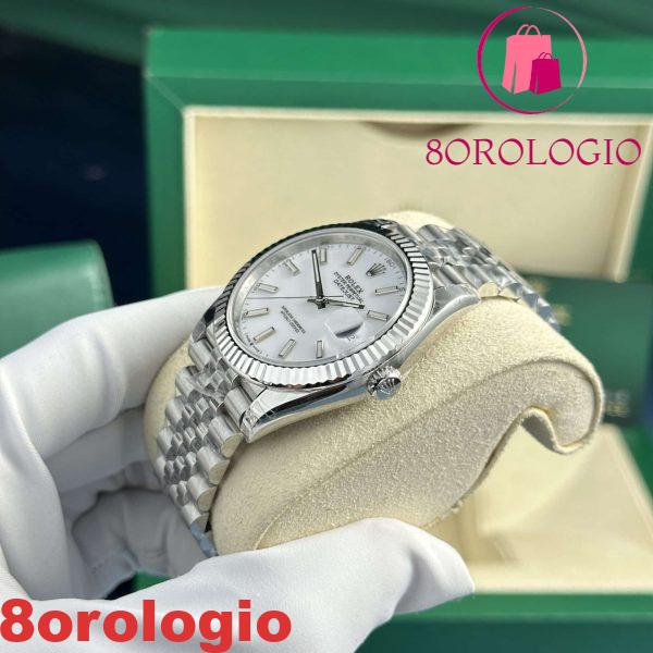 Rolex Datejust 126334 Quadrante Bianco Luminoso Jubilee Replica di Migliore Qualità VSF 41mm Orologio - immagine 5