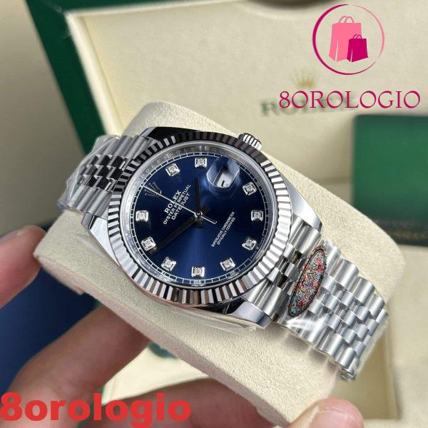 Rolex Datejust 41 126334 Quadrante Blu con Diamanti Jubilee Miglior Replica Clean Factory Orologio - immagine 5
