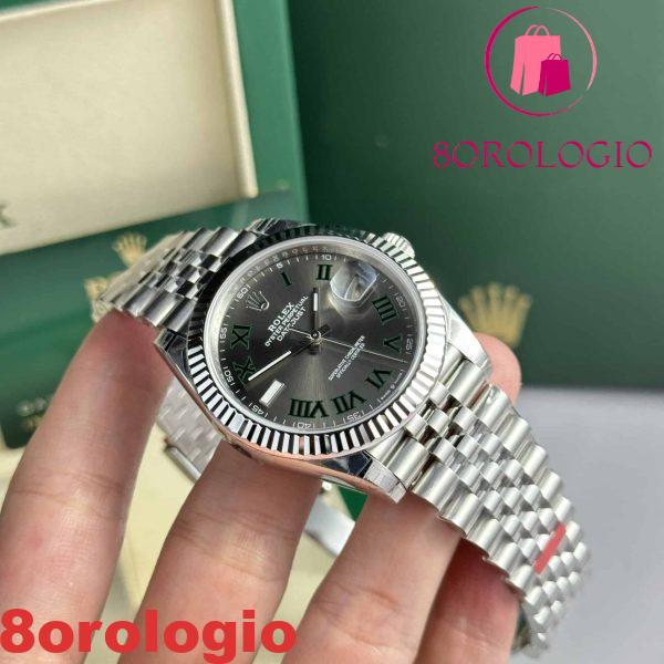 Rolex Datejust 41 126334 Quadrante Wimbledon Jubilee Super Clone VS Factory replica Orologio - immagine 7