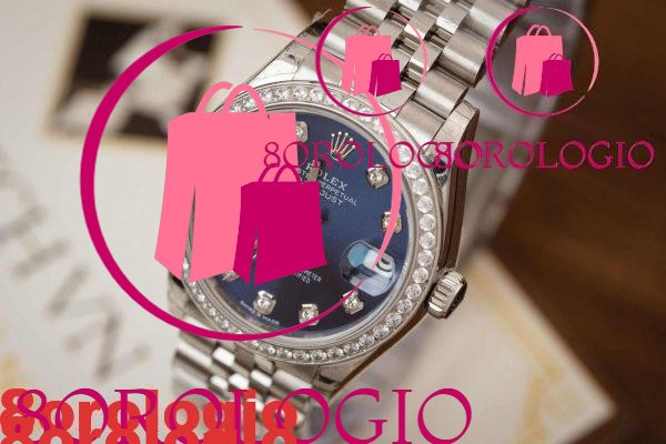 Rolex Datejust Lady 31 Quadrante Blu con Diamanti Lunetta con Pietre Bracciale Jubilee Replica Orologio - immagine 4