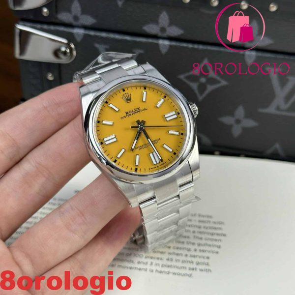 Rolex Oyster Perpetual 124300 Quadrante Giallo Replica di Alta Qualità Clean Factory 41mm Orologio - immagine 6