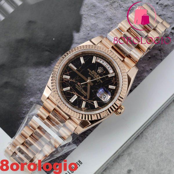 Rolex Day-Date 228235 Eisenkiesel Dial Replica GMF V3 Super Clone 40mm placcato oro giallo 18K 176g Orologio - immagine 7