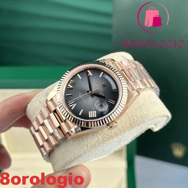 Rolex Day-Date 228235 Oro Rosa Quadrante Slate Ombré 188g Super Replica 40mm Orologio - immagine 7