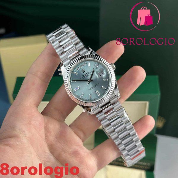 Rolex Day-Date 228236-0006 Quadrante Blu Ghiaccio con Diamanti 177g GMF V3 Miglior Replica 40mm Orologio - immagine 7