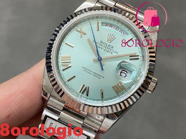 Replica Migliore Rolex Day-Date 228236-0012 Quadrante Blu Ghiaccio 184g 40mm Orologio - immagine 5