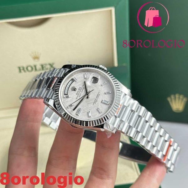 Rolex Day-Date 40 Quadrante Meteorite Baguette 176g Migliore Replica V3 GMF 40mm Orologio - immagine 7