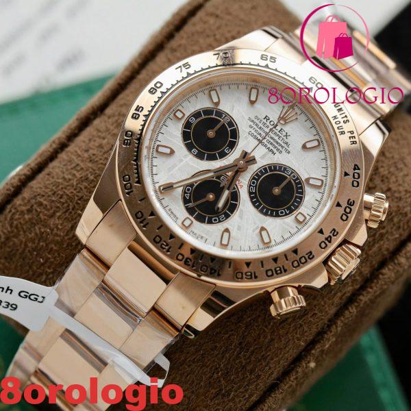 Rolex Daytona 116505-0014 Quadrante in Meteorite Bianca Oro Rosa 18K Rivestito 1:1 Migliore Replica 40mm Orologio - immagine 6