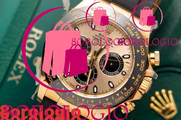Replica Rolex Daytona 116518 Oro Giallo Quadrante Champagne Oysterflex 40mm Orologio - immagine 4
