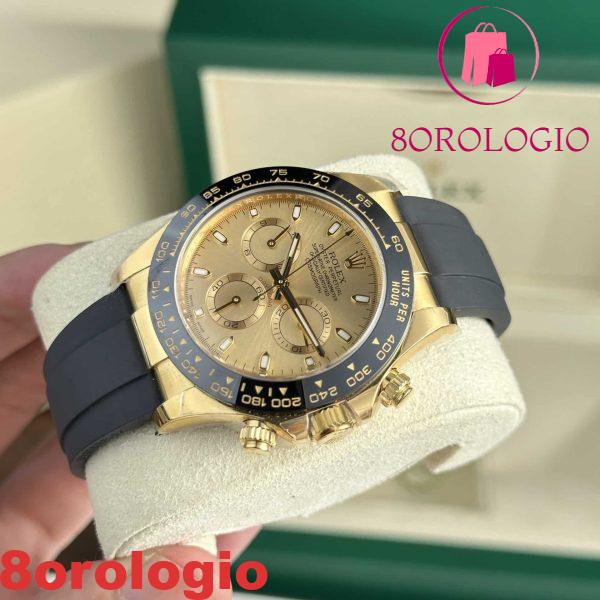 Rolex Daytona 116518LN-0042 Oro Giallo Quadrante Champagne Oysterflex Miglior Replica Clean Factory 40mm Orologio - immagine 6