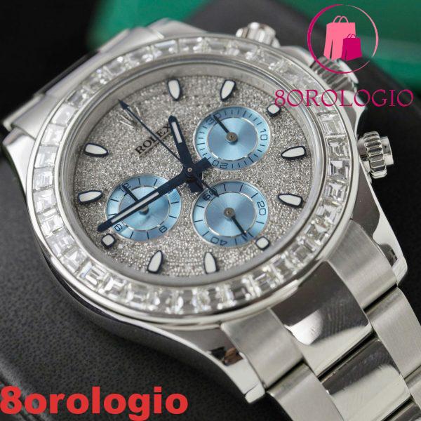 Rolex Daytona 116576TBR Custom Moissanite Bezel And Dial Oyster Bracelet 1:1 Miglior Replica 40mm Orologio - immagine 4