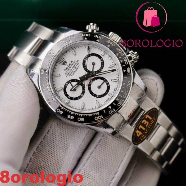 Rolex Daytona 126500LN-0001 Quadrante Panda Bianco Movimento 4131 Replica Q Factory 40mm Top Quality Orologio - immagine 7