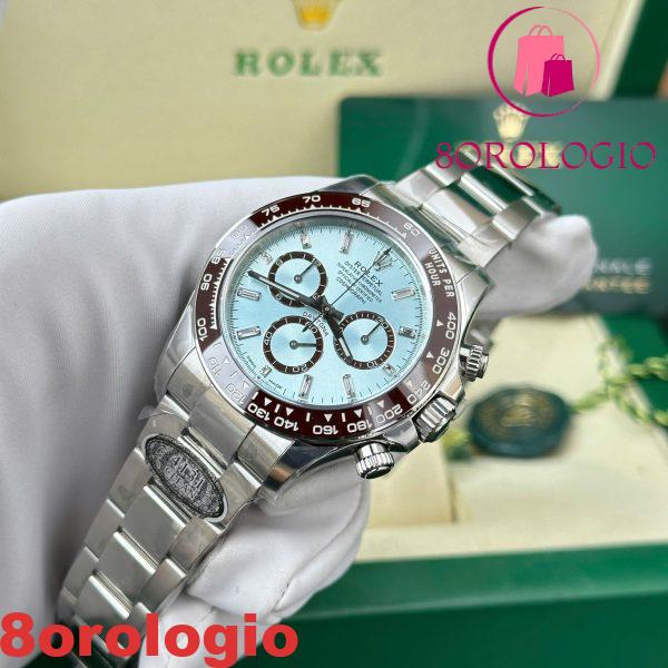 Replica Rolex Daytona 126506-0002 Platino Quadrante Iced-blue con Diamanti Clean Factory 40mm Orologio - immagine 8