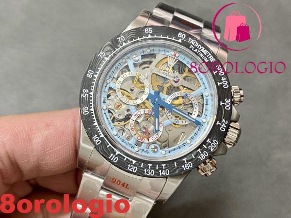 Rolex Daytona Artisans De Genève Montoya Skeleton Dial Carbon Bezel Miglior Replica Sonic Factory 40mm Orologio - immagine 4