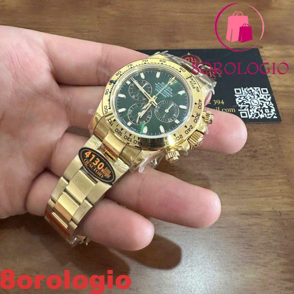 Rolex Daytona John Mayer 116508 Oro Giallo Quadrante Verde Peso 175g Migliore Replica QF 40mm Orologio - immagine 6