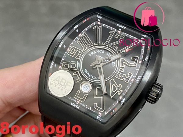 Franck Muller Vanguard V45 Ceramic Quadrante Nero Miglior Replica ABF 45mm Orologio - immagine 4