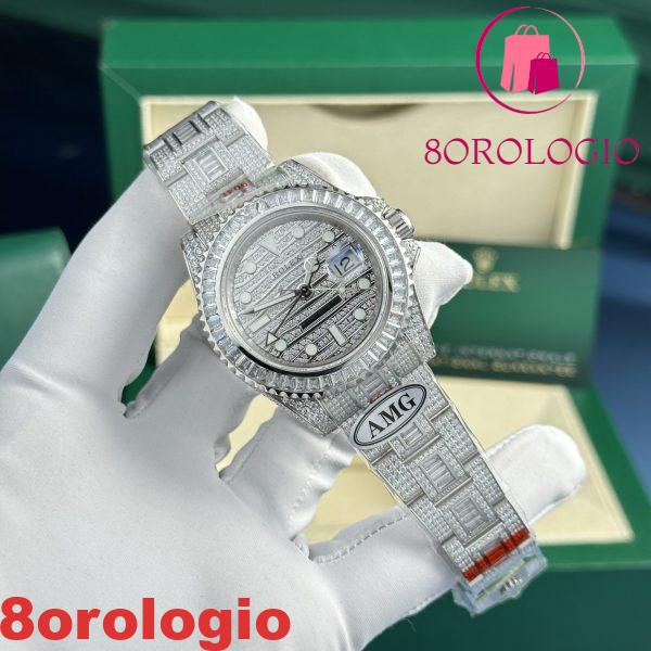 Replica Rolex GMT-Master II "Ice" 116769TBR Diamante AMG Factory 40mm Orologio - immagine 5