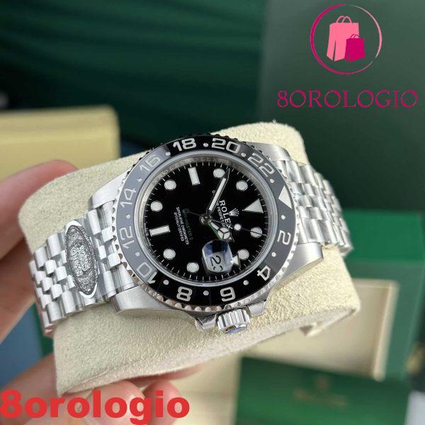 Rolex GMT-Master II 116710LN Quadrante Nero Jubilee Replica Clean Factory 40mm Orologio - immagine 7