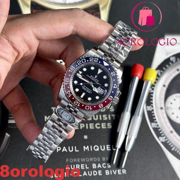 Replica Rolex GMT-Master II 126710BLRO Pepsi Jubilee V3 Clean Factory Migliore Qualità 40mm Orologio - immagine 7