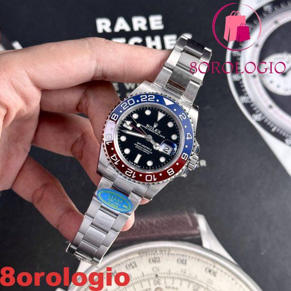Rolex GMT-Master II 126710BLRO Pepsi Bracciale Oyster Replica Clean Factory 40mm Orologio - immagine 6