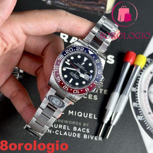 Rolex GMT-Master II 126710BLRO Pepsi Bracciale Oyster Clean Factory V3 Replica di Migliore Qualità 40mm Orologio - immagine 6