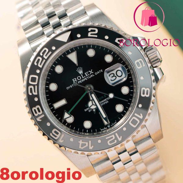 Rolex GMT-Master II 126710GRNR Bruce Wayne Lunetta Ceramica Nero Grigio Bracciale Jubilé Migliore Replica Clean Factory 40mm Orologio - immagine 7