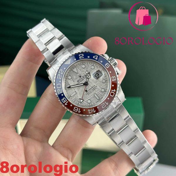 Rolex GMT-Master II 126719BLRO Meteorite Dial Oyster Bracelet Replica Migliore 40mm C+ Factory Orologio - immagine 7